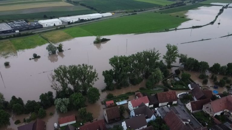 Luftbild Hochwasser Süd