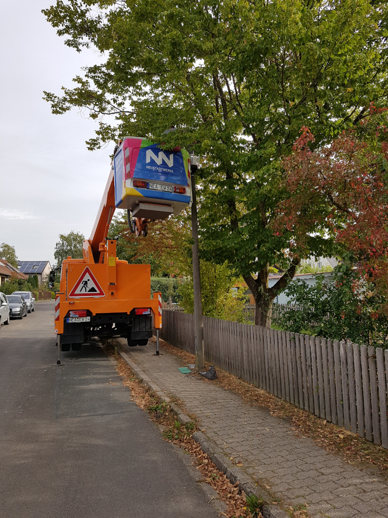 Lampenköpfe in Blumenstraße getauscht