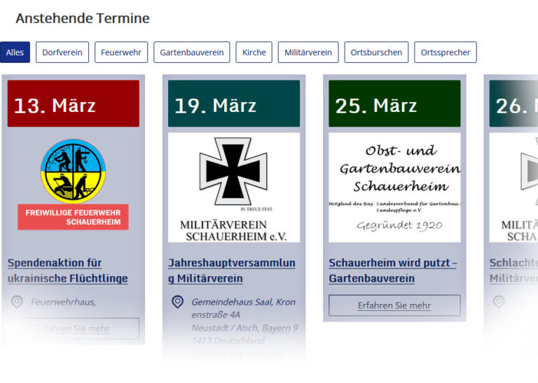 Read more about the article Schauerheimer Vereinskalender jetzt auch online