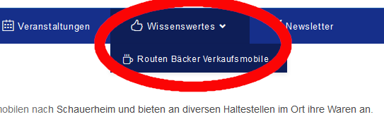 Neuer Menüpunkt Wissenswertes