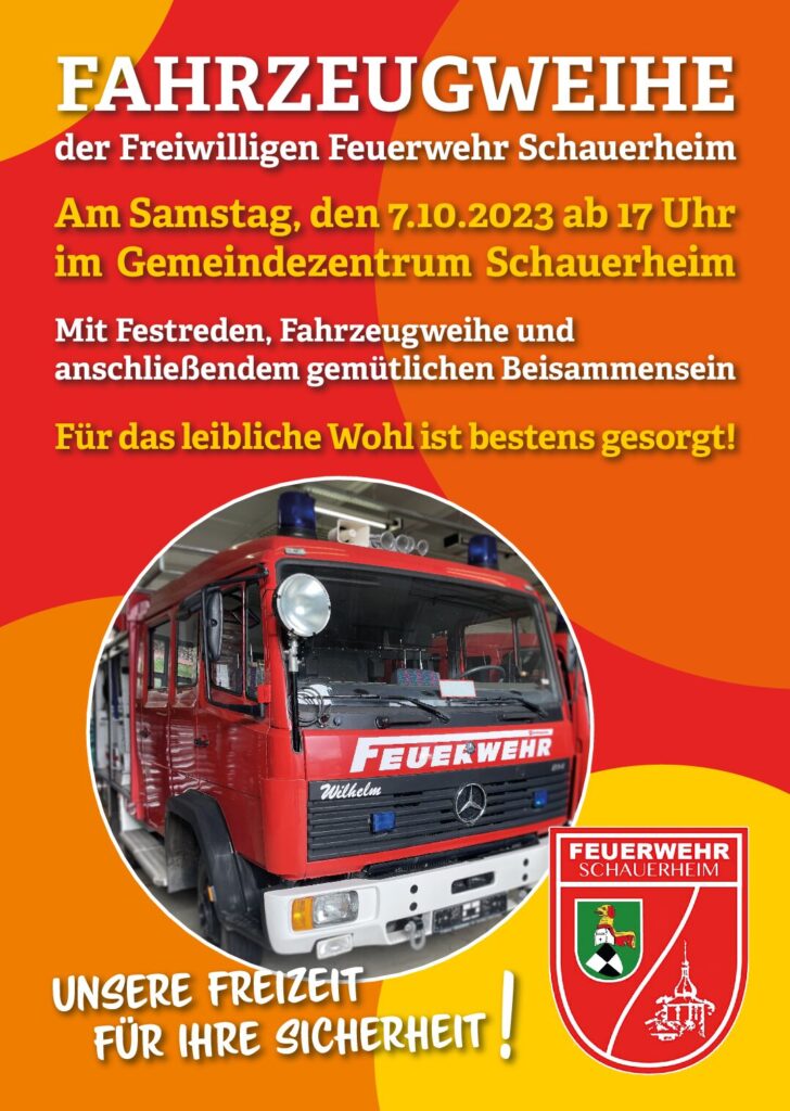 Fahrzeugweihe – FFW