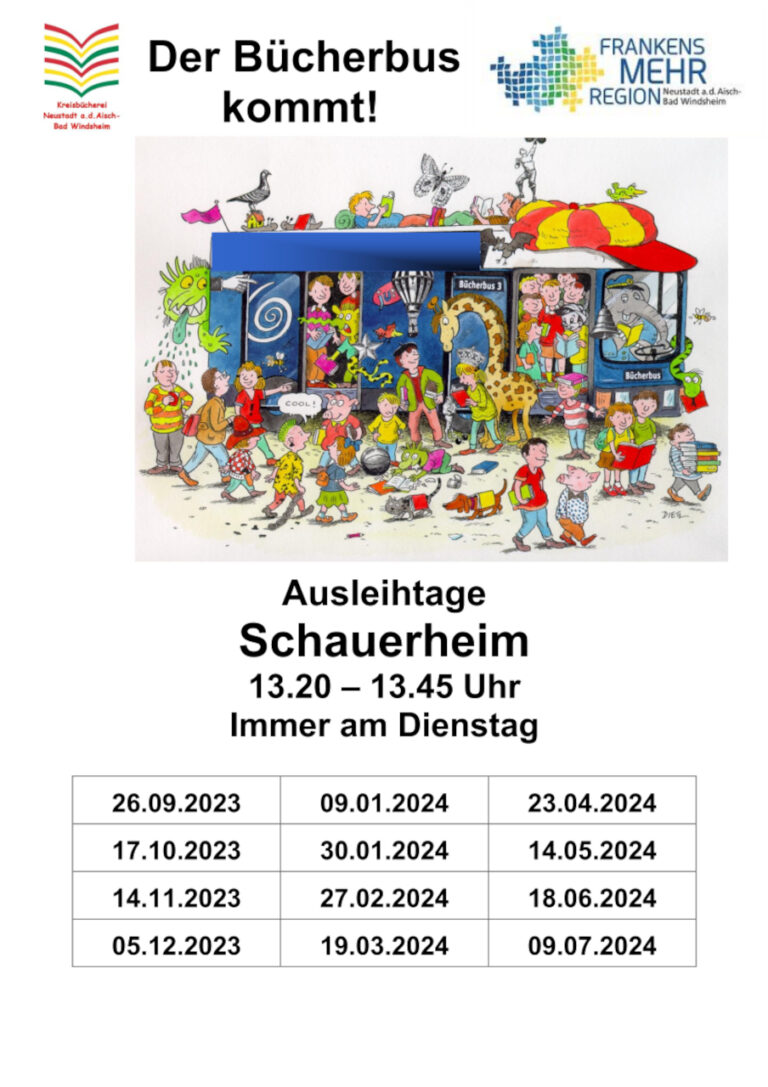 Mehr über den Artikel erfahren Termine Bücherbus erstes Halbjahr 2024 online
