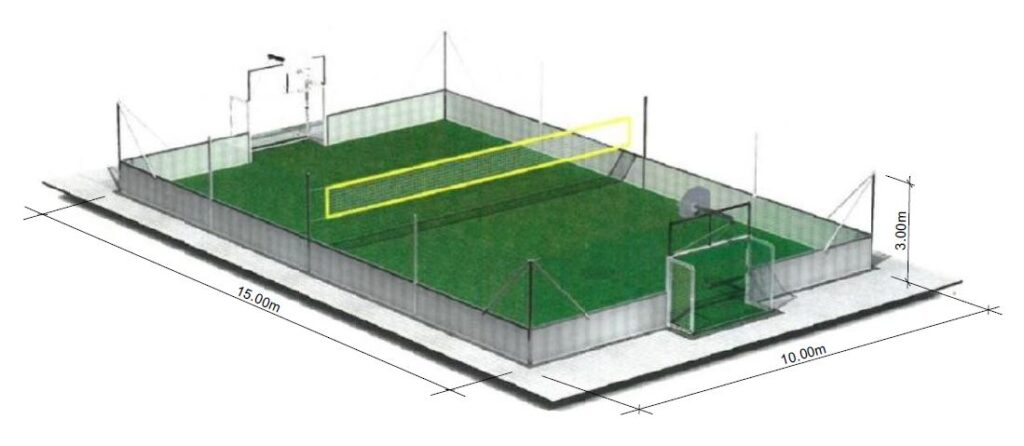 Abbildung geplantes Multifunktionssportfeld