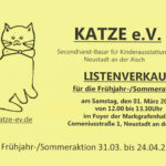 Katze Listenverkauf Frühjahr-/Sommeraktion 2025