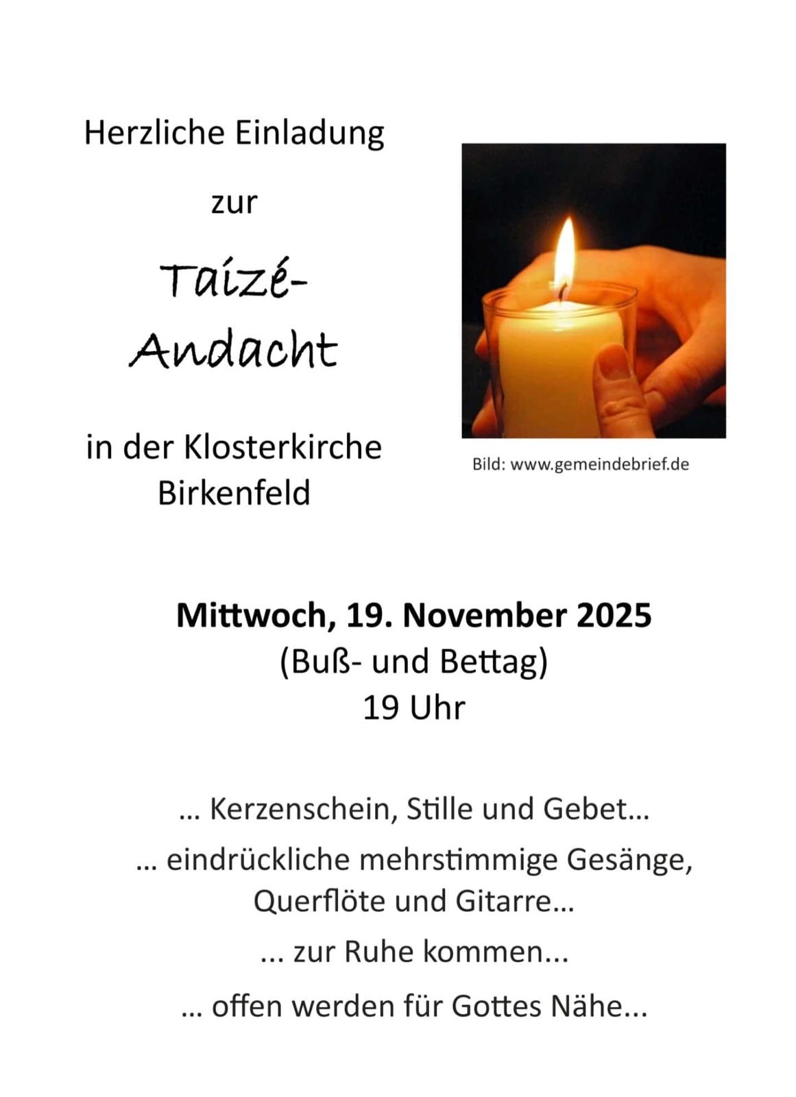 Taize-Andacht 19.11.2025