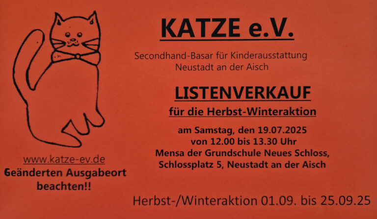 Mehr über den Artikel erfahren Aushang: KATZE e.V. Listenverkauf Herbst-/Winteraktion