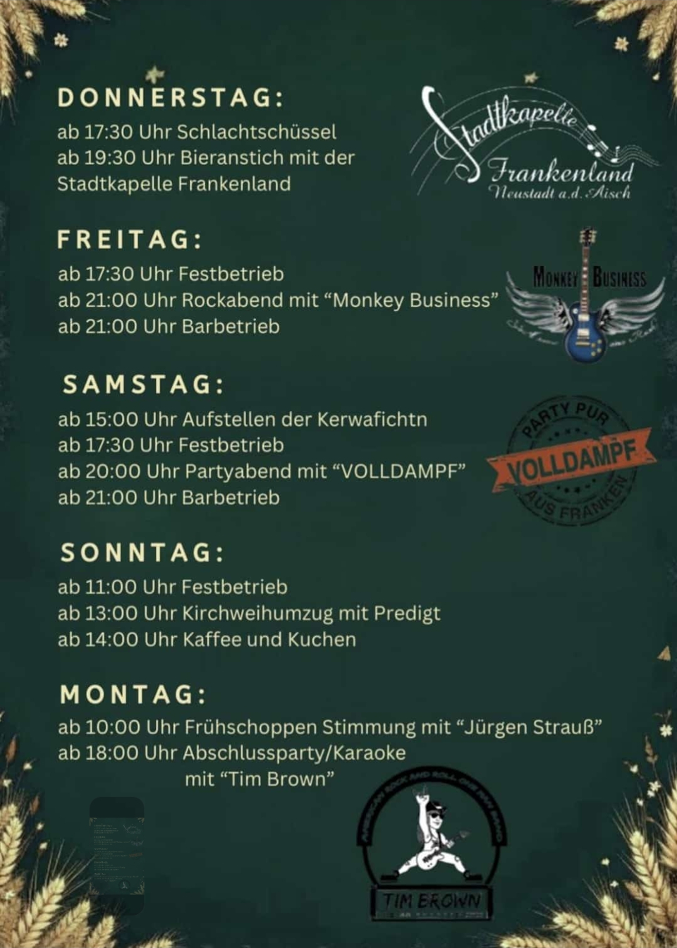 Flyer Kirchweih Unternesselbach 2