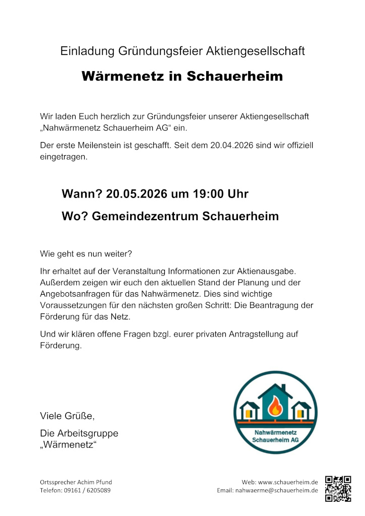 Einladung Feier Gründung Aktiengesellschaft