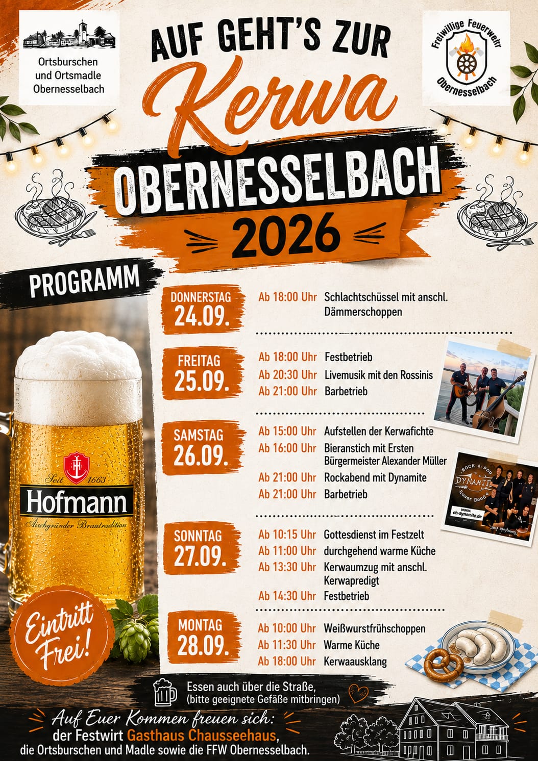 Flyer Kerwa Obernesselbach 2026